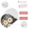 Kigai Daisy Muslin Baby Burp Cloths, Large Absorbent Cotton Muslin Burp Cloths Set of 2, Washcloths, Face Towel, Bibs for Newborn Boys Girls, 11 x22 Inch view 4