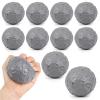 10 Pack Moon Stress Balls 2.8 inch Hand Muscle Exercise Pressure Ball Soft Foam Stress Relief Anxiety Fidget Relief Squeeze Ball for Student Adult School Office Festivals Gifts (Grey, 10) view 1