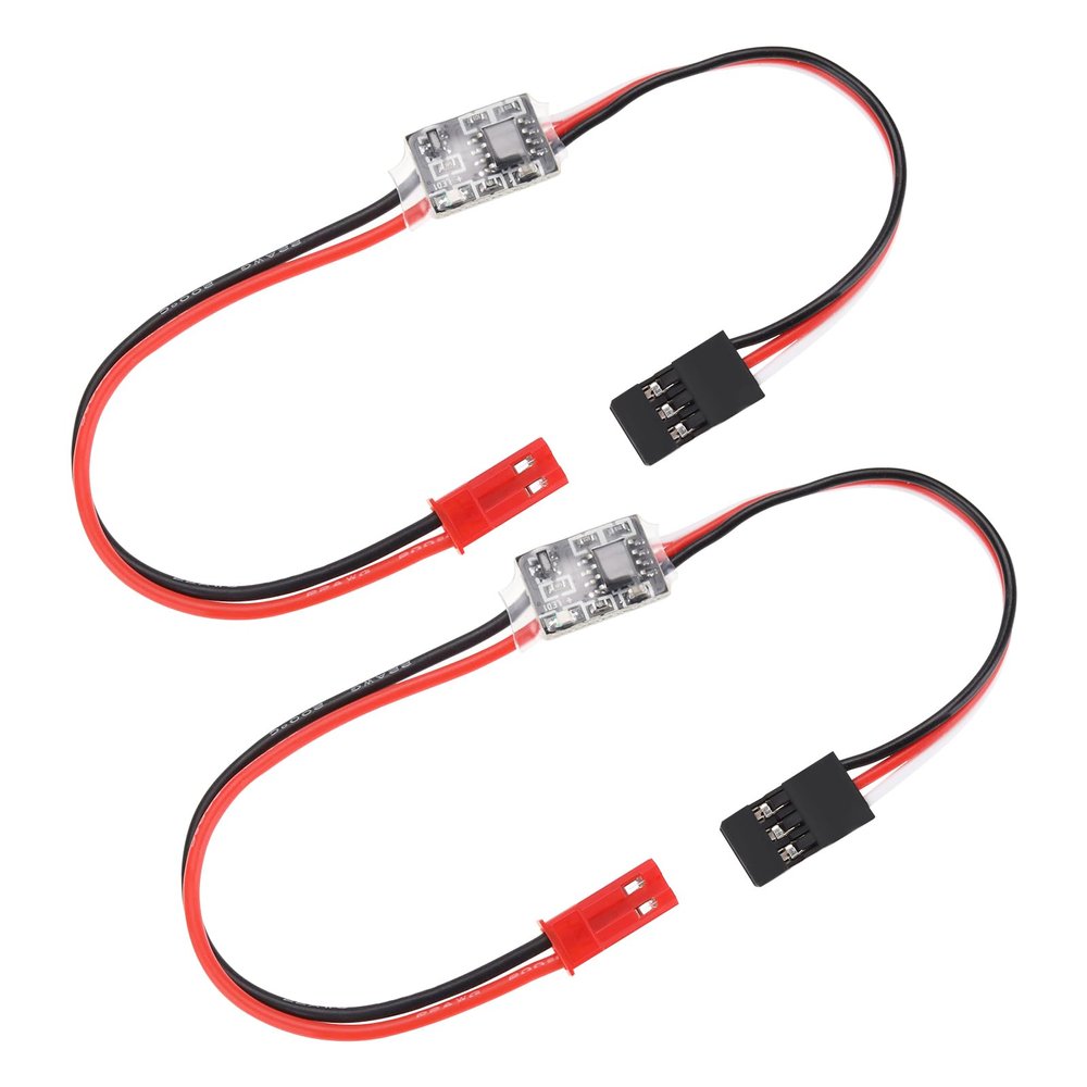 Micro Traders 2pcs 2A High Current Remote Control Electronic Switch 3-5V Low Voltage Version Aerial Protection for RC Drone Water Pump PWM Signal Control