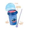 ChillFactor 08258 Disney Reusable Squeeze Cup Maker with Stitch Character Design, Homemade slushies, Blue view 3