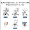 Unisize Pet Stroller Rain Cover - Foldable Clear Protection for Snow, Rain, Wind - Suitable for Various Pet Stroller Models view 4