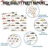 170PCS Fishing Birthday Party Decorations Gone Fishing Party Decorations Include Plates, Cups, Cutlery, Banner, Tablecloth for Ofishally One Birthday Decorations view 4
