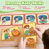 Kasfalci Sequencing Cards,Sequence Board Game for Kids,Speech Therapy Materials Toys for Autism,Story Storytelling,Social Skills,Sentence Building,Preschool Learning Activities,Classroom & Homeschool view 4