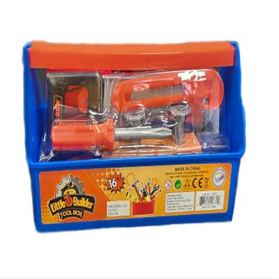 16-Piece Toddler Construction Kit: Interactive Learning Toy Set with Realistic Tools - Drill, Hammer, Saw - Ideal for Young Builders & Educational Play