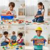 16-Piece Toddler Construction Kit: Interactive Learning Toy Set with Realistic Tools - Drill, Hammer, Saw - Ideal for Young Builders & Educational Play view 4