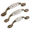10Pcs Ceramic Cabinet Handles Zinc Alloy Drawer Pulls Retro Bronze Handles for Kid's Room Bedroom Door Cabinet Cupboard Wardrobe Pulls Kitchen Closet Drawer Knobs Door Pull view 3