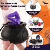 Halloween Party Favor for Kids, 48 Pack Prefilled Small Plastic Witch Cauldron Halloween Miniatures Novelty Toy in Bulk, Halloween Trick or Treat Toys Prizes Rewards Gifts Miniatures for Kids view 4
