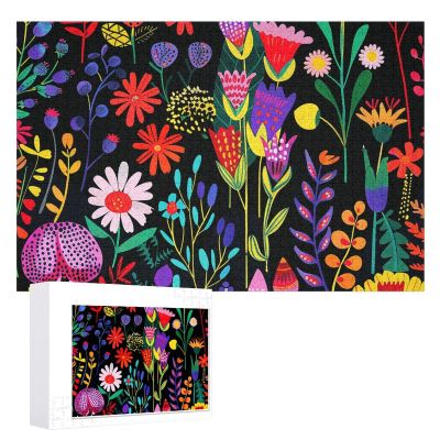 1000 PCS Jigsaw Puzzle for Adults Wooden Challenging Puzzle Vines and Wildflowers Custom Personalized Picture Puzzle for Adults & Kids Family Game Nights Wooden Puzzle