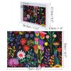 1000 PCS Jigsaw Puzzle for Adults Wooden Challenging Puzzle Vines and Wildflowers Custom Personalized Picture Puzzle for Adults & Kids Family Game Nights Wooden Puzzle view 2