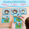 Kasfalci Sequencing Cards,Sequence Board Game for Kids,Speech Therapy Materials Toys for Autism,Story Storytelling,Social Skills,Sentence Building,Preschool Learning Activities,Classroom & Homeschool view 4