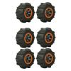 1:12 1/12 RC Car Wheel Rims Kit Sand Beach Assembly Upgrade Tire Tyre Hex Hubs Model for 9116 104009 Vehicles Off-Road Drifting Modification Accessories (Color : 4 Pieces) view 2