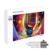 1000 PCS Jigsaw Puzzle for Adults Wooden Challenging Puzzle Retro Style Microphone Custom Personalized Picture Puzzle for Adults & Kids Family Game Nights Wooden Puzzle view 3