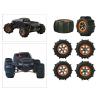 1:12 1/12 RC Car Wheel Rims Kit Sand Beach Assembly Upgrade Tire Tyre Hex Hubs Model for 9116 104009 Vehicles Off-Road Drifting Modification Accessories (Color : 2 Pieces) view 3