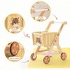 ROBUD Baby Push Walker Doll Stroller, Wooden Shopping Cart for Girls Boys, Height Adjustable Wooden Baby Walker for Kids Toddlers, Learning Walker Toys for 10 Months 1 Year Old view 4