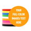 SUYANH  Custom Plastic Bar Tokens, Full-Color Print Your Personalized Photo and Text on Chips, for Drink Tokens, Poker Game and Board Game (Orange) view 1