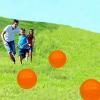 GCQJOQ 6 Pcs 9 Inch Inflatable Bouncy Balls with Hand Air Pump for Indoor Outdoor Play Balls (Orange) view 2