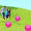 GCQJOQ 6 Pcs 9 Inch Inflatable Bouncy Balls with Hand Air Pump for Indoor Outdoor Play Balls (Pink) view 2