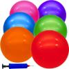 GCQJOQ 6 Pcs Playground Balls for Kids, 9 Inch Inflatable Bouncy Balls with Pump for Kickball, Dodgeballs, Indoor Outdoor Play Balls view 1