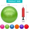 GCQJOQ 3 Pcs Green Playground Balls for Kids, 9 Inch Inflatable Bouncy Balls with Pump for Indoor Outdoor Play Balls, St. Patrick's Day Party (Green) view 2