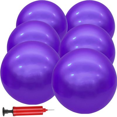 GCQJOQ 6 Pcs Playground Balls for Kids 9 Inch Inflatable Bouncy Balls