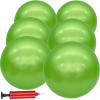 GCQJOQ 6 Pcs Playground Balls for Kids, 9 Inch Inflatable Bouncy Balls with Hand Air Pump for Indoor Outdoor Play Balls,St. Patrick's Day Party (Green) view 1