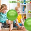 GCQJOQ 6 Pcs Playground Balls for Kids, 9 Inch Inflatable Bouncy Balls with Hand Air Pump for Indoor Outdoor Play Balls,St. Patrick's Day Party (Green) view 4