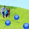 GCQJOQ 6 Pcs 9 Inch Inflatable Bouncy Balls with Hand Air Pump for Indoor Outdoor Play Balls (Blue) view 3