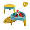 FEBER - Famosa (FEU14000) Casual Play Table - 3-in-1 Children's Play Table - Suitable for Outdoor Use With Three Compartments for Water, Sand and Drawings - Includes Play Accessories. Suitable for view 2