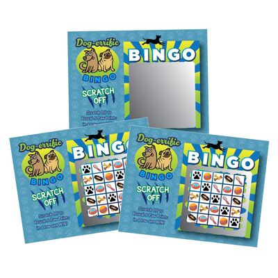 My Scratch Offs 26 Pack Puppy Dog Scratch Off Bingo Card Party Favors for Animal Lovers (Dog Bingo)