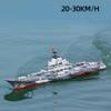 MJHYNBS RC Boat, 2.4Ghz RC Water Aircraft Carrier, 30KM/H High-Speed RC Aircraft Carrier, RC Battleship Suitable for Swimming Pools and Lakes, for Adults and Children view 2