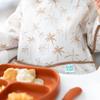 Bumkins Sleeved Bib for Girl or Boy, Baby and Toddler for 6-24 Mos, Essential Must Have for Eating, Feeding, Baby Led Weaning Supplies, Long Sleeve Mess Saving Food Catcher, Soft Fabric, Palm Trees view 3