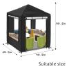 Playhouse Cover, Kids Playhouse Cover for Outdoor Waterproof,Suitable for Step2 Kids Playhouses and Playhouses of The Same Size as Other Brands Kids Playhouses  49.5 W x 49.5 D x 60.2 H view 2