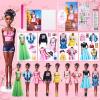 Magnetic Dress Up Dolls, Magnetic Princess Dress Up Paper Dolls, Magnetic Dress Up Dolls for Girls Ages 4-10 Learning Created Imagine Set Birthday Gift (Eva) view 1