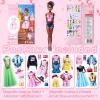 Magnetic Dress Up Dolls, Magnetic Princess Dress Up Paper Dolls, Magnetic Dress Up Dolls for Girls Ages 4-10 Learning Created Imagine Set Birthday Gift (Eva) view 4