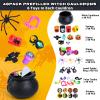 SpringFlower 384 PCS Halloween Party Favors For Kids, 48 Pack Bulk Prefilled Witch Cauldrons Witch Halloween Toys in Bulk, Halloween Party Supplies, Halloween Prizes Gifts for Kids Trick or Treat view 2