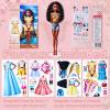 Magnetic Dress Up Dolls, Magnetic Princess Dress Up Paper Dolls, Magnetic Dress Up Dolls for Girls Ages 4-10 Learning Created Imagine Set Birthday Gift (May) view 4