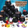 Letapapa 480 PCS Halloween Party Favors for Kids, 60 Pack Prefilled Small Plastic Witch Cauldron With Assorted Halloween Toy In Bulk, Miniatures for Kids Trick or Treat, Halloween Classroom Rewards view 4