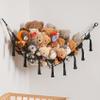 Stuffed Animal Toy Storage Net Hanging Organizer Kid's Playroom Stuffed Animal Display Plush Toy Hammock for Corner Hanging Net-Black view 1