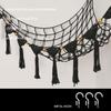Stuffed Animal Toy Storage Net Hanging Organizer Kid's Playroom Stuffed Animal Display Plush Toy Hammock for Corner Hanging Net-Black view 2