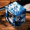 KakapopoTCG The Shogun Deckimono: a Kimono Deck Box for MTG Magic FaB EDH Commander YGO DND Spell Cards FaB PTCG TCG (Winter Waves) view 1
