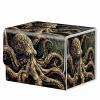 RMJKXQZG Strong Magnet MTG Demon Deck Box Playing Card Case Magic The Gathering Commander Deck Box Creative Pattern Trading Card Storage Caseox for Collectible Games, Dark Gold Metal Octopus view 1