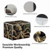 RMJKXQZG Strong Magnet MTG Demon Deck Box Playing Card Case Magic The Gathering Commander Deck Box Creative Pattern Trading Card Storage Caseox for Collectible Games, Dark Gold Metal Octopus view 3