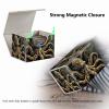 RMJKXQZG Strong Magnet MTG Demon Deck Box Playing Card Case Magic The Gathering Commander Deck Box Creative Pattern Trading Card Storage Caseox for Collectible Games, Dark Gold Metal Octopus view 4