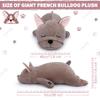 Auspicious beginning 30'' Giant French Bulldog Plush Stuffed Animal- French Bulldog Dog Plush Pillow Plushies, Large Sleeping Body Pillow Dog Plushie Toy, Christams Birthday Gifts for Kids Girls Boys view 2