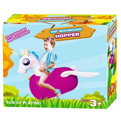 Kid Bouncy un-icornToy,Kids Jumping Animal Toys, Kid Favorite Jumping Toy.Perfect for Birthday, Bouncy Toys for Kids, Supports Up to 220 Pounds.