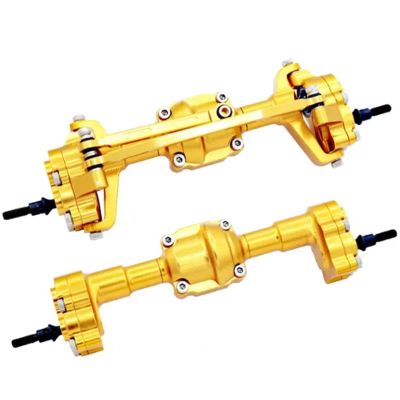 cvking RC Vehicle Axles Compatible with FMS for FCX18 FCX24 1/24 RC Car Part RC Car Accessories Replacement Parts Aluminum Alloy Front Rear Axle (Color : 5)