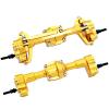 cvking RC Vehicle Axles Compatible with FMS for FCX18 FCX24 1/24 RC Car Part RC Car Accessories Replacement Parts Aluminum Alloy Front Rear Axle (Color : 5) view 1