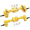 cvking RC Vehicle Axles Compatible with FMS for FCX18 FCX24 1/24 RC Car Part RC Car Accessories Replacement Parts Aluminum Alloy Front Rear Axle (Color : 5) view 2