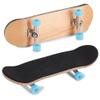 Maple Wooden Alloy Finger Skateboard with PU Pad, Fully Closed Bearing Wheels, Elastic Rubber, Carry Box for Kids Gifts, Reduce Pressure (Light Blue) view 4