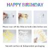16 Pcs Gold Happy Birthday Cake Toppers Glitter Bling Dessert Toppers Acrylic Double-Sided Cake Decoration for Children or Adults Party Supplies view 3